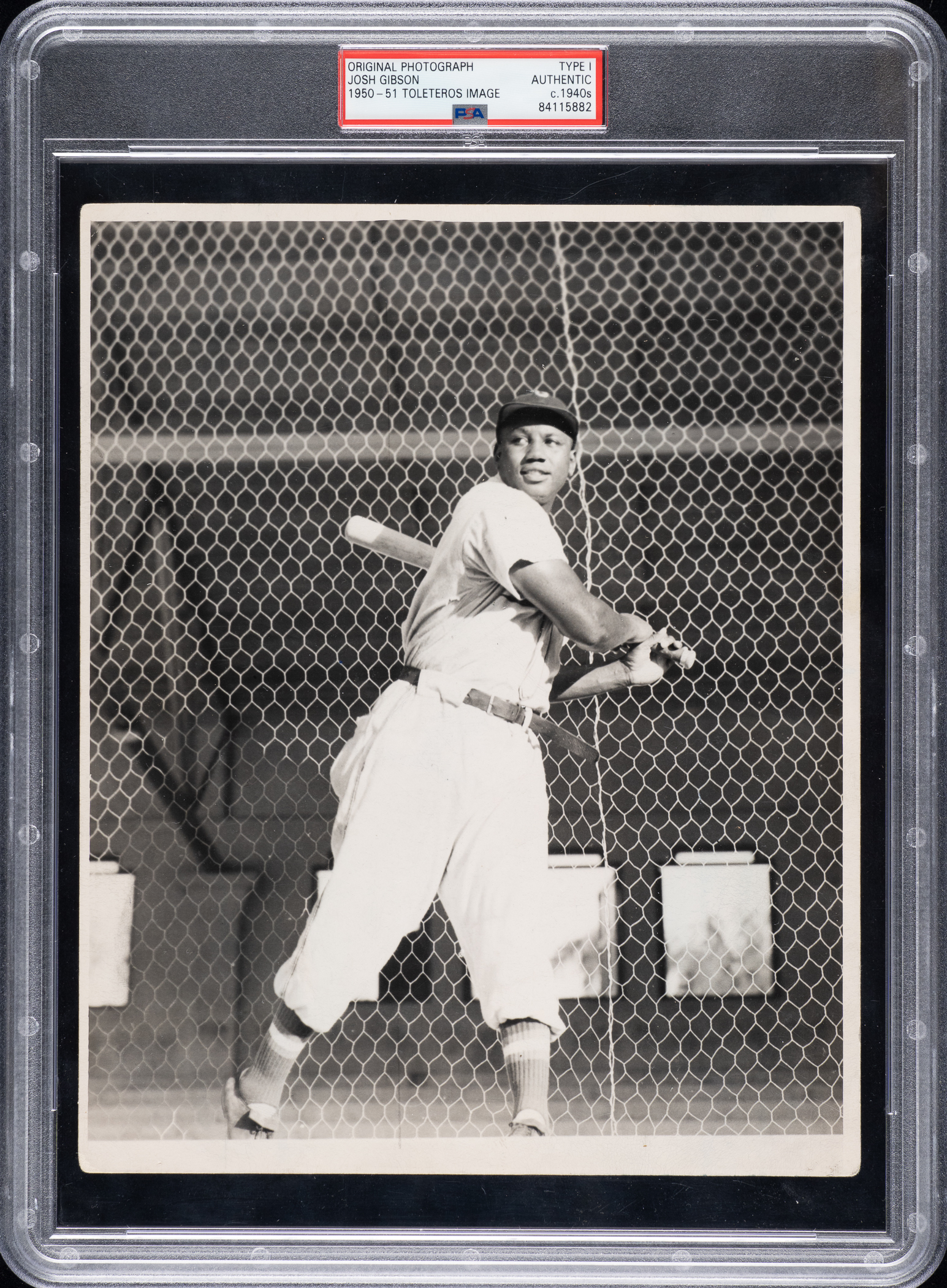This Josh Gibson original Type 1 photo from the 1940s sold for $150,000 and was the top-selling photograph in REA's Spring Auction
