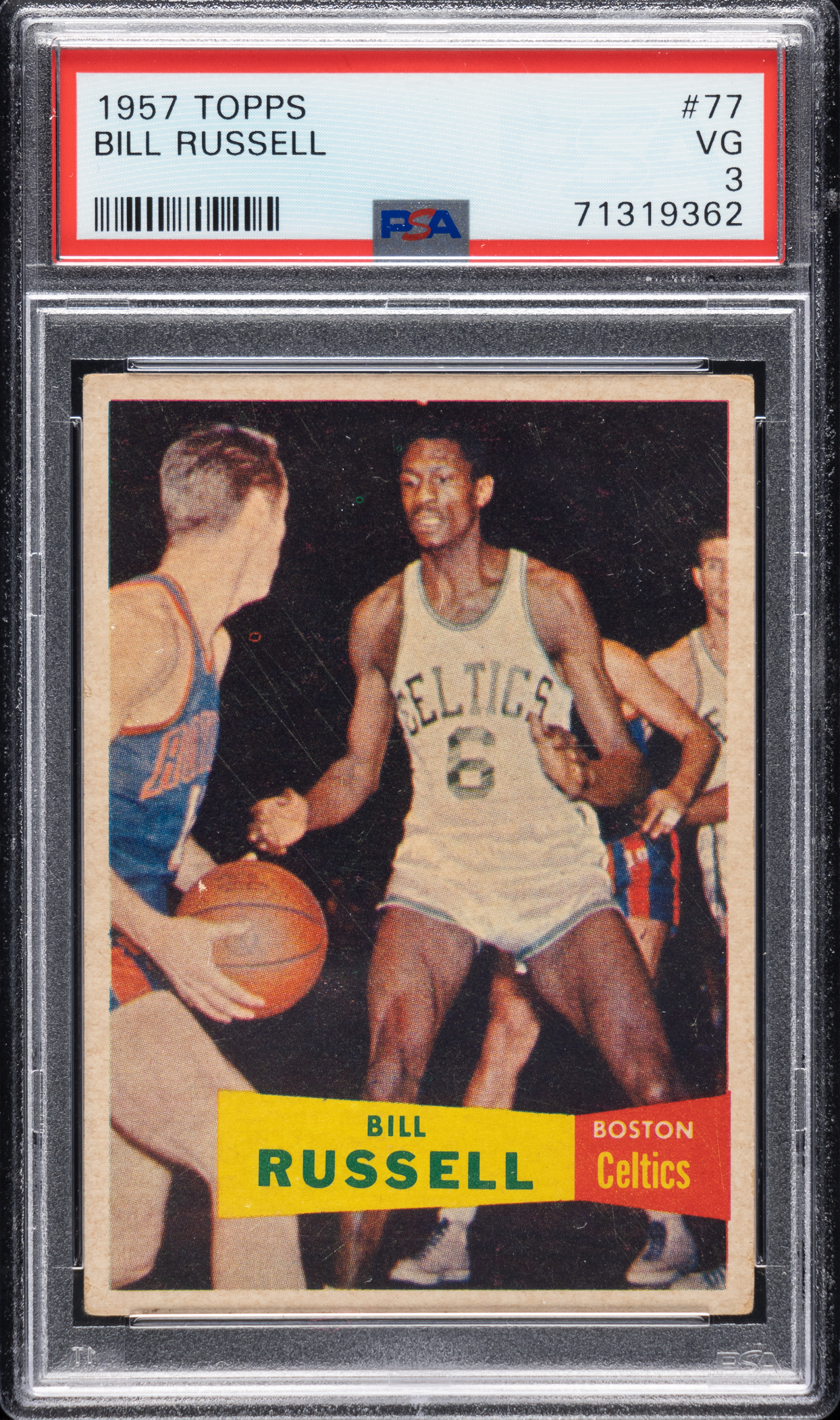 This collection also includes a 1957 Topps Bill Russell Rookie PSA VG 3