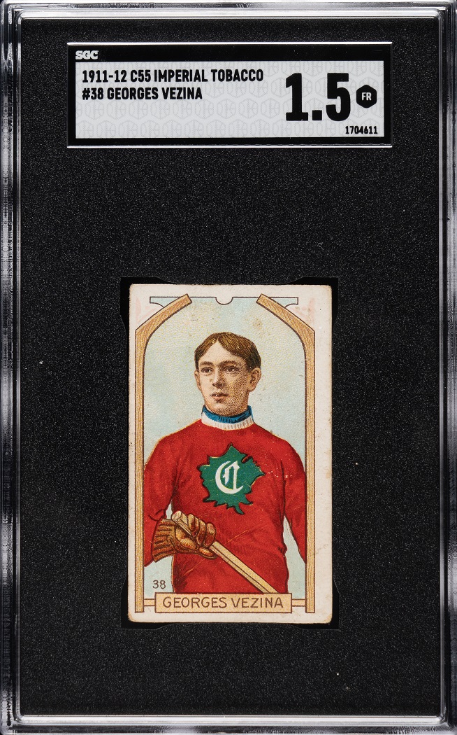 1911-12 C55 Imperial Tobacco Hockey #38 Georges Vezina Rookie