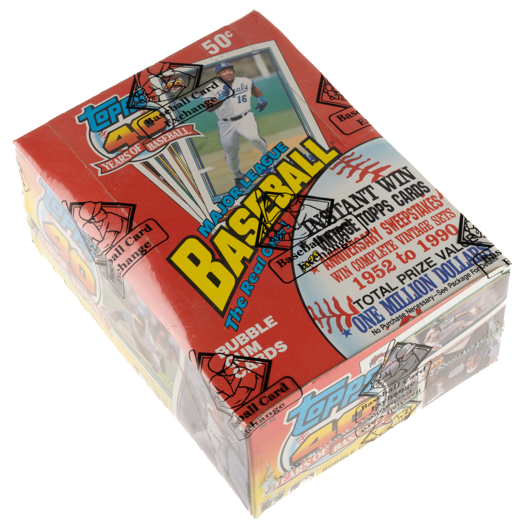 A 1991 Topps Desert Shield Unopened Wax Box led the way in REA's March Auction selling for $37,200