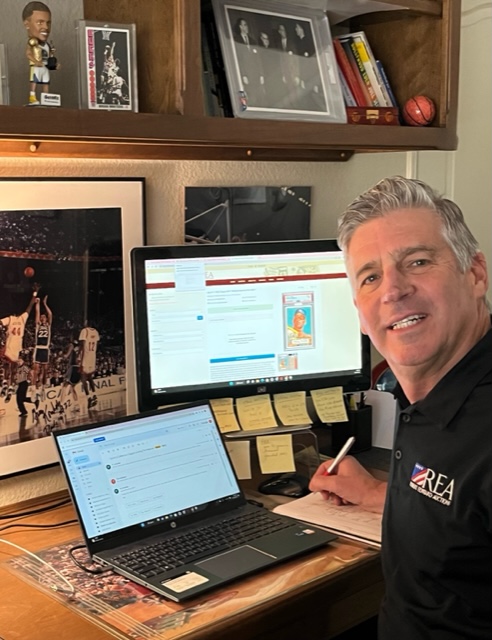 Gallagher working out of his Southern California home office as the new West Coast Consignment Director for Robert Edward Auctions