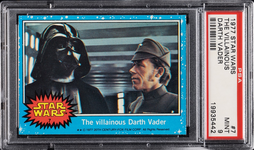 The Villainous Darth Vader is the number 7 card in the series and is one of 